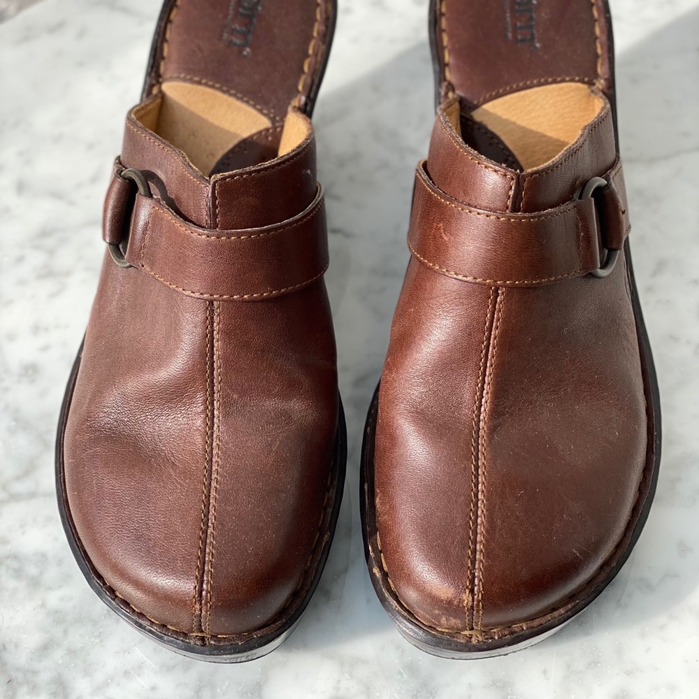 Born Brown Clogs - image 1